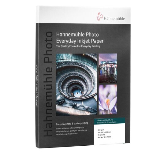Hahnemühle Sustainable Photo Satin 220 gsm DIN A3 (297x420mm) 25 Blatt
