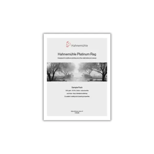 Hahnemühle Sample Pack / Muster Platinum Rag 300 gsm (0,216x0,279m) 5 Blatt