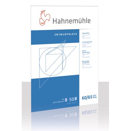 Hahnemühle Transparentpapierblock "Diamant" 90/95 gsm DIN A3 (297x420mm) 50 Blatt