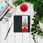 Hahnemühle Aquarellbuch Landschaftsformat 200 gsm DIN A6 30 Blatt (AA)