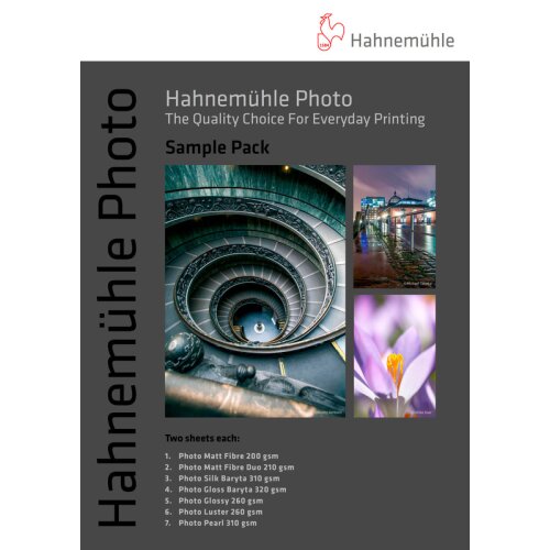 Hahnemühle Sample Pack / Muster Photo DIN A4 (210x297mm) 14 Blatt
