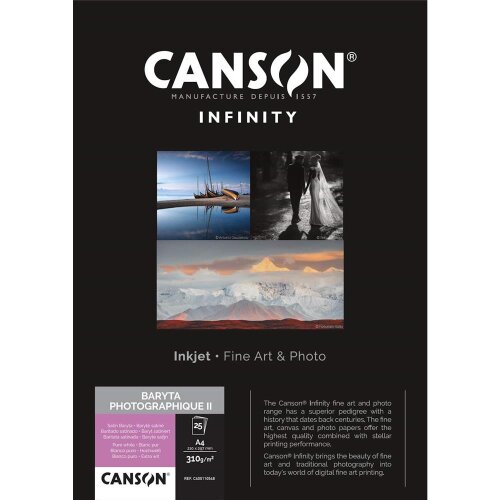 Canson Infinity Baryta Photographique II Satin 310 gsm