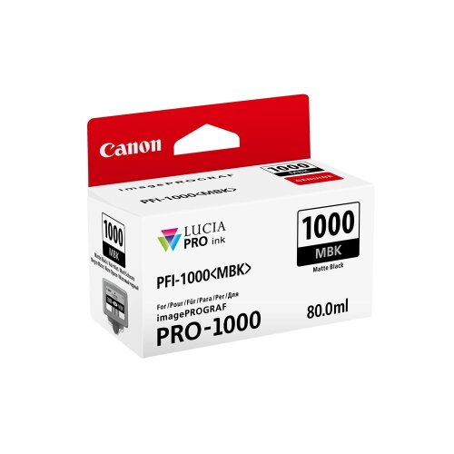 Canon Tinte PFI-1000 für PRO-1000 80ml MBK - Matt Schwarz